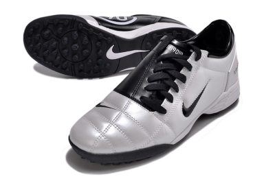 Nike Total 90 II TF Artificial Turf Soccer Shoes - Silver/Black/White