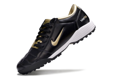 Nike Total 90 II TF Artificial Turf Soccer Shoes - Black/Gold/White