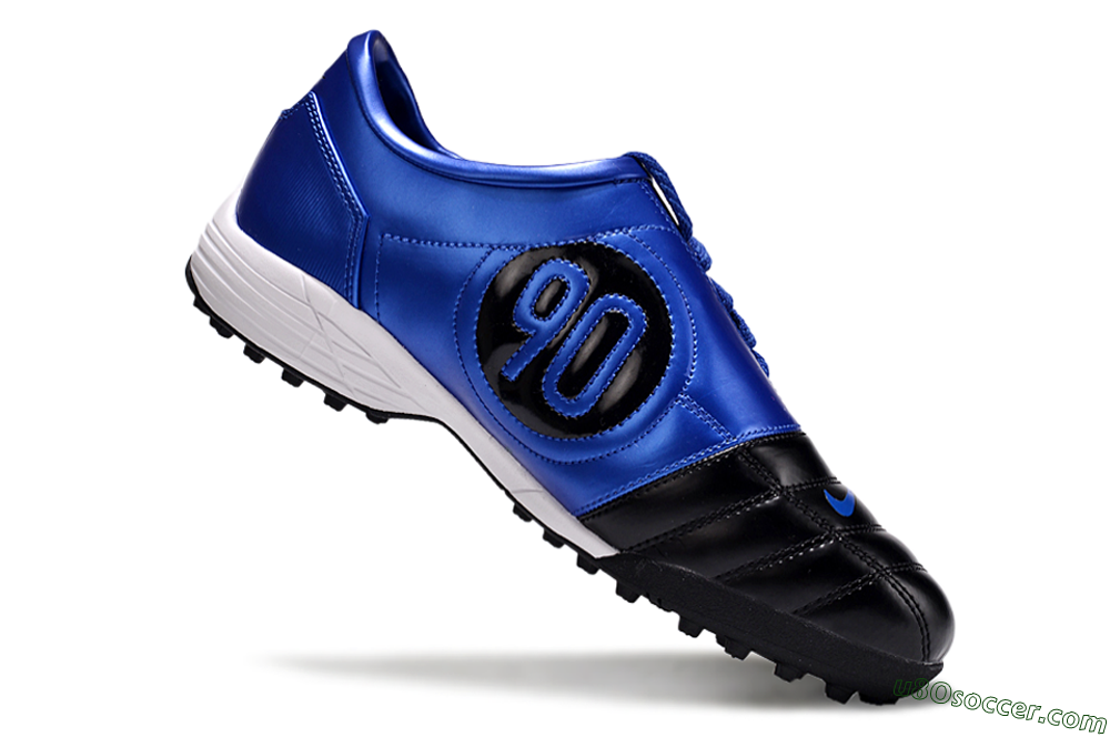 Nike Total 90 II TF Artificial Turf Soccer Shoes - Black/Blue/White 4