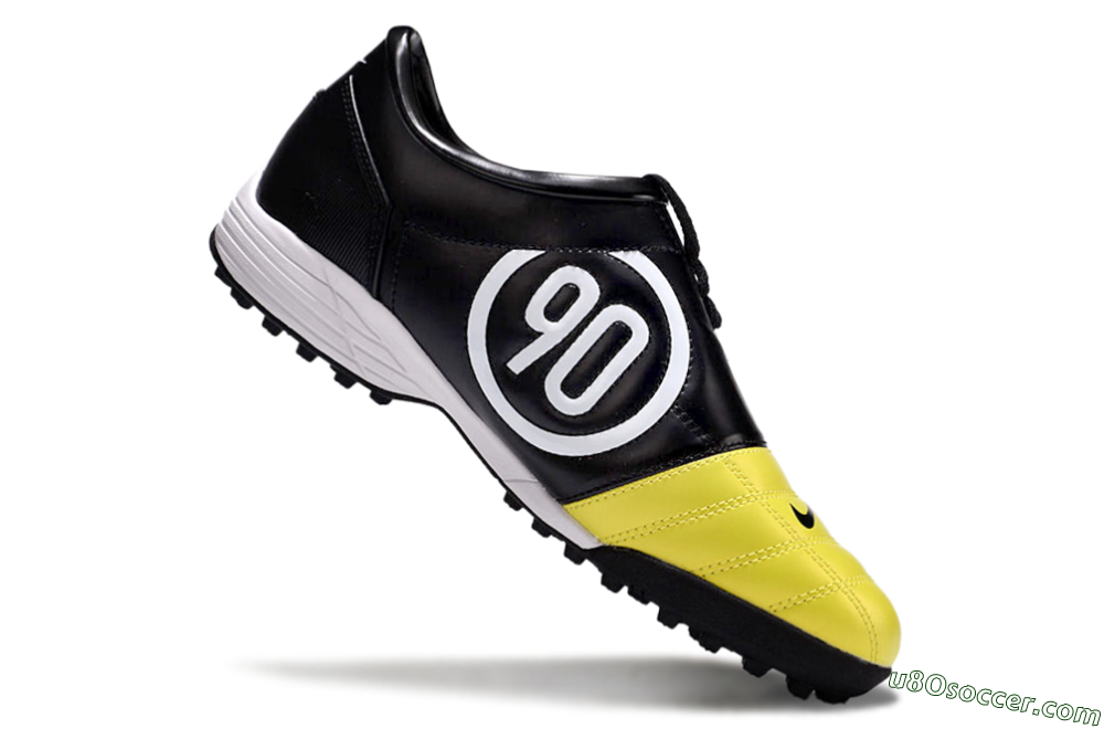 Nike Total 90 II TF Artificial Turf Soccer Shoes - Yellow/Black/White 4