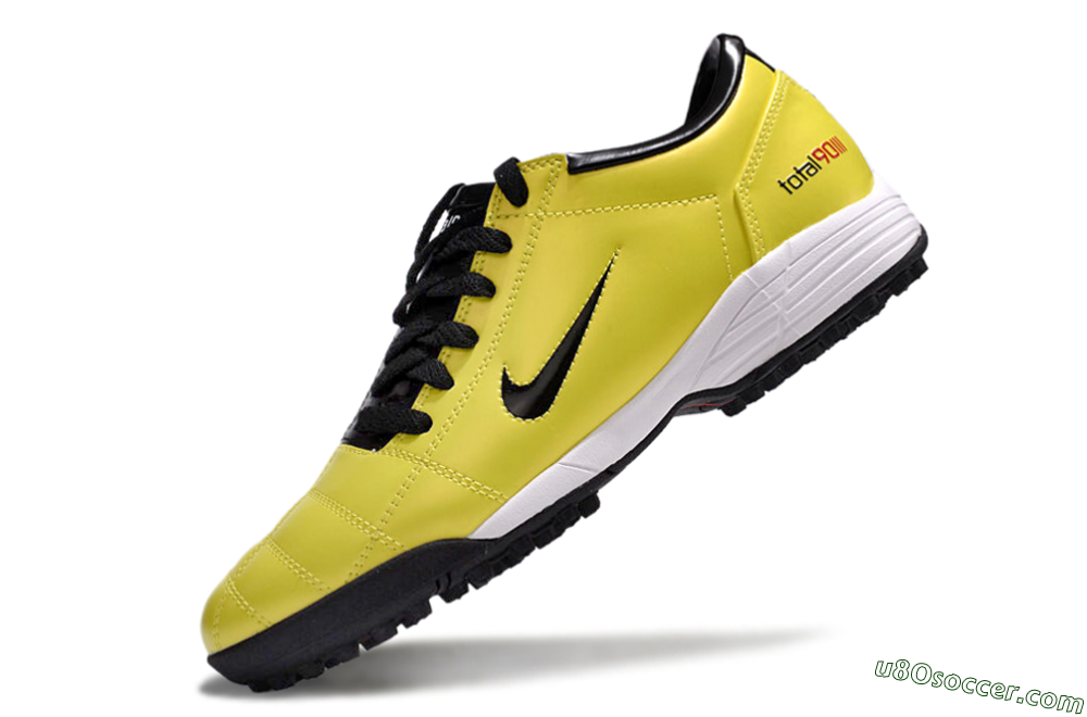 Nike Total 90 II TF Artificial Turf Soccer Shoes - Yellow/Black/White 5