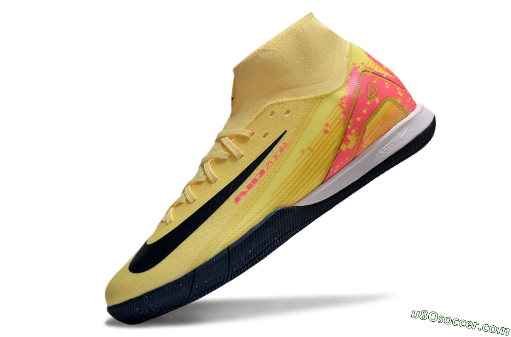 Nike Air Zoom Mercurial Superfly 10 Elite IC Indoor & Futsal Soccer Shoes - Yellow/Black/Red 5