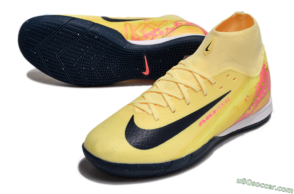 Nike Air Zoom Mercurial Superfly 10 Elite IC Indoor & Futsal Soccer Shoes - Yellow/Black/Red 3