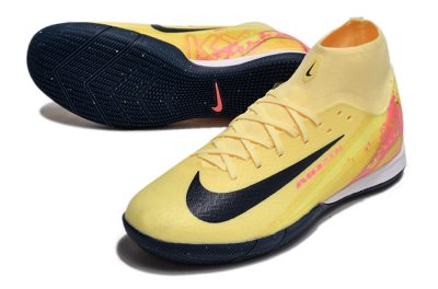 Nike Air Zoom Mercurial Superfly 10 Elite IC Indoor & Futsal Soccer Shoes - Yellow/Black/Red