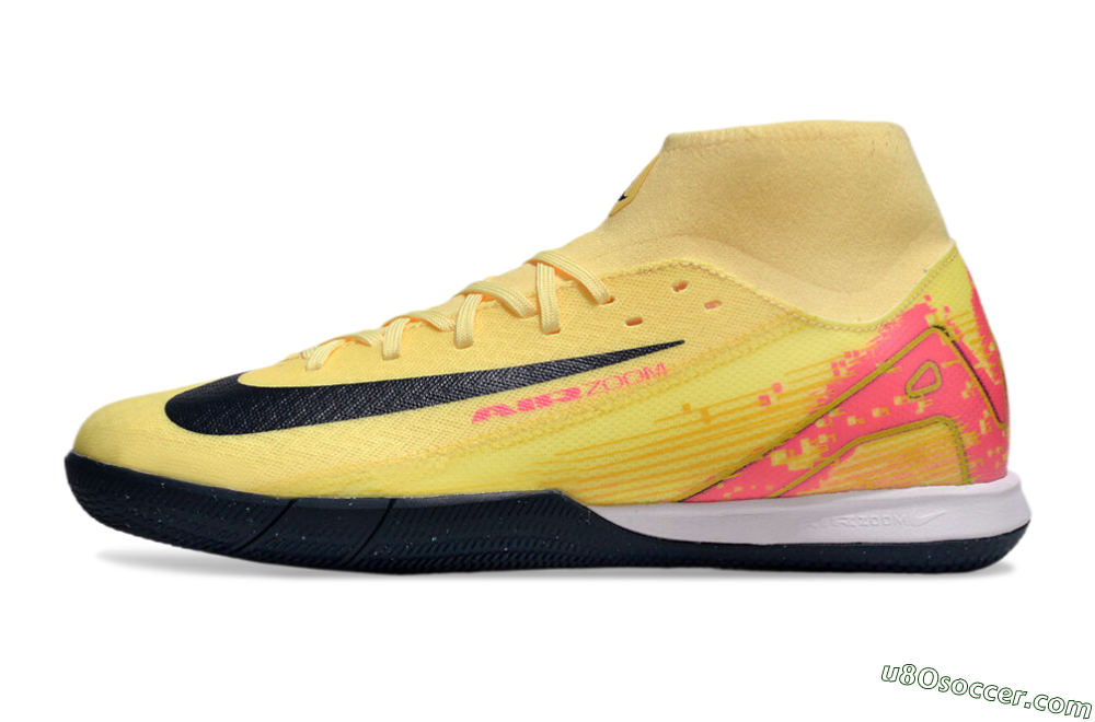 Nike Air Zoom Mercurial Superfly 10 Elite IC Indoor & Futsal Soccer Shoes - Yellow/Black/Red 2
