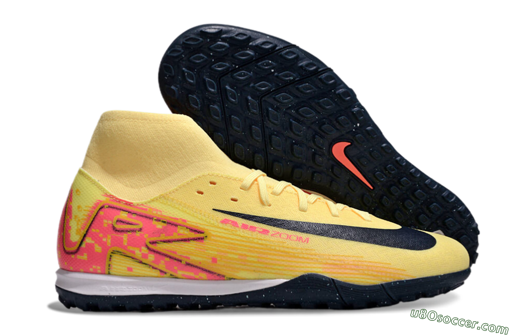 Nike Air Zoom Mercurial Superfly 10 Elite TF Artificial Turf Soccer Shoes - Yellow/Black/Red 1