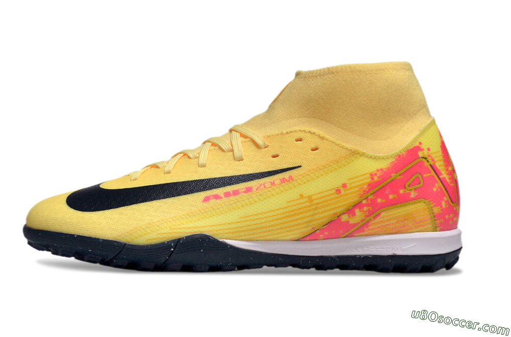 Nike Air Zoom Mercurial Superfly 10 Elite TF Artificial Turf Soccer Shoes - Yellow/Black/Red 2
