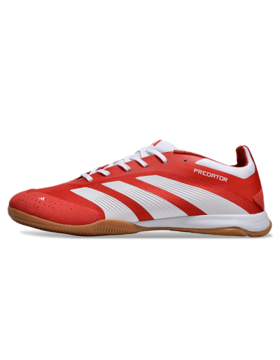 Adidas Predator 24 Elite IC Indoor & Futsal Soccer Shoes - Red/White/Brown