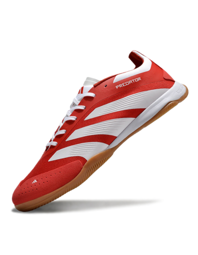 Adidas Predator 24 Elite IC Indoor & Futsal Soccer Shoes - Red/White/Brown