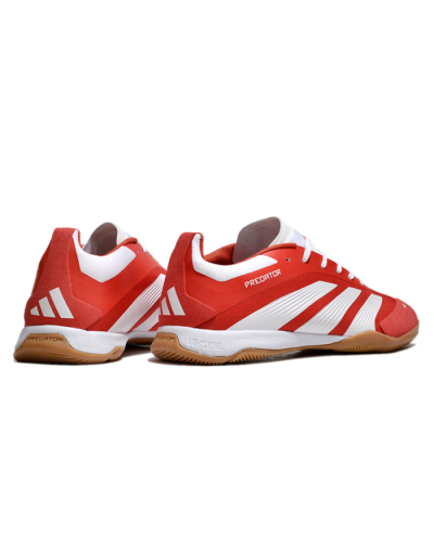Adidas Predator 24 Elite IC Indoor & Futsal Soccer Shoes - Red/White/Brown