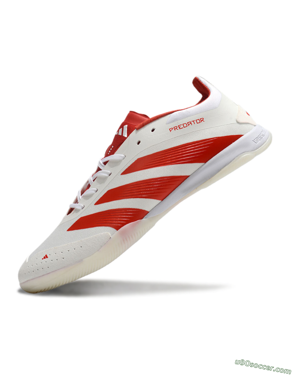 Adidas Predator 24 Elite IC Indoor & Futsal Soccer Shoes - Beige/Red/White 5