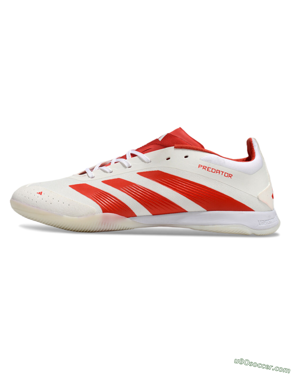 Adidas Predator 24 Elite IC Indoor & Futsal Soccer Shoes - Beige/Red/White 2