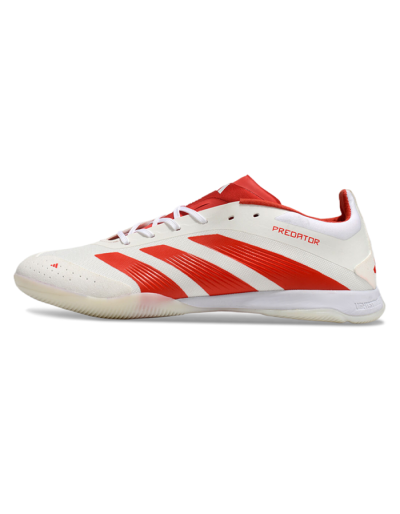 Adidas Predator 24 Elite IC Indoor & Futsal Soccer Shoes - Beige/Red/White