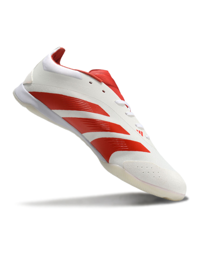 Adidas Predator 24 Elite IC Indoor & Futsal Soccer Shoes - Beige/Red/White
