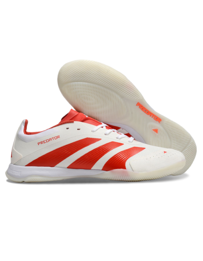 Adidas Predator 24 Elite IC Indoor & Futsal Soccer Shoes - Beige/Red/White