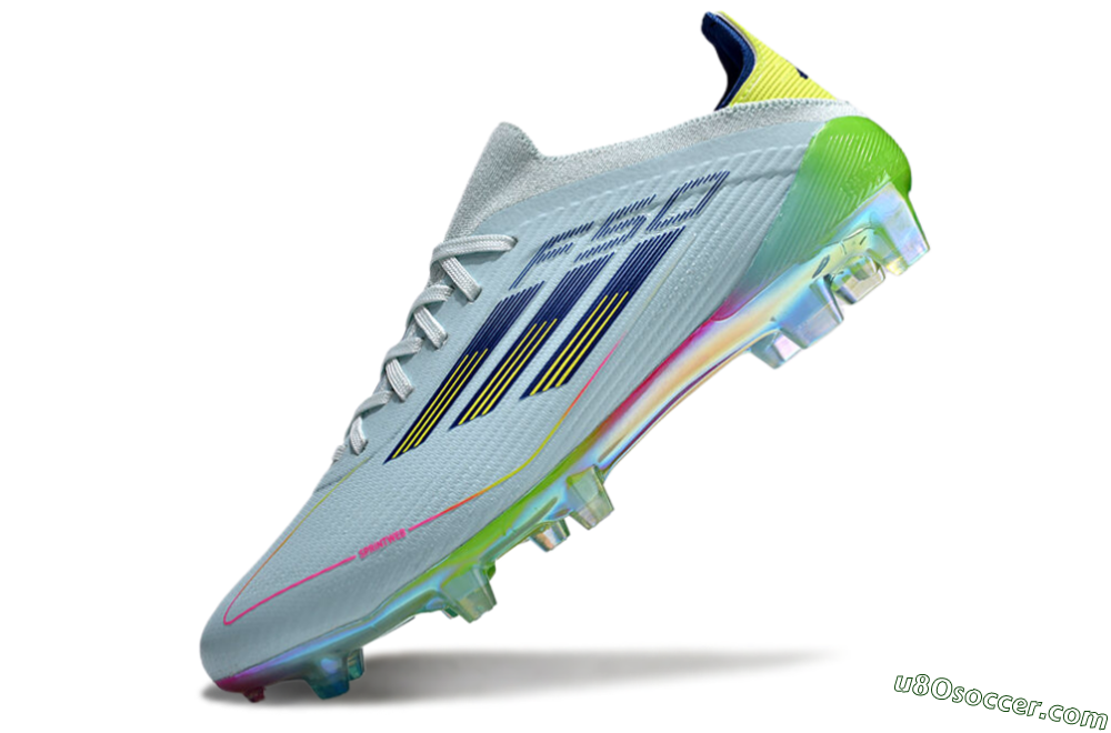 Adidas F50 Elite FG Firm Ground Soccer Cleats - Jade/Blue/Yellow 6