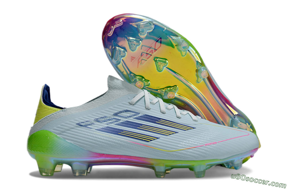 Adidas F50 Elite FG Firm Ground Soccer Cleats - Jade/Blue/Yellow 1