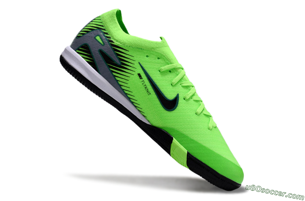 Nike Air Zoom Mercurial Vapor 16 Elite IC Indoor & Futsal Soccer Shoes - Yellow/Black/Silver 5