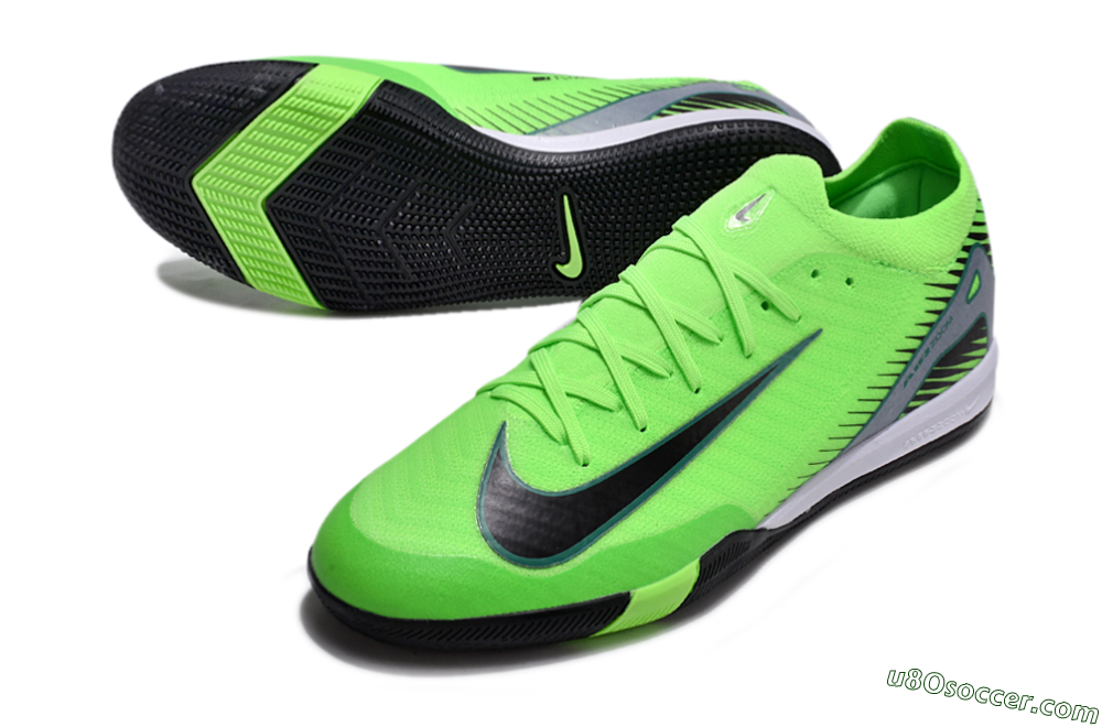 Nike Air Zoom Mercurial Vapor 16 Elite IC Indoor & Futsal Soccer Shoes - Yellow/Black/Silver 3