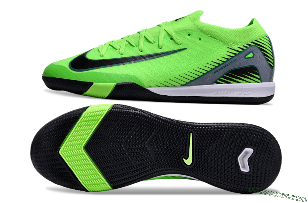 Nike Air Zoom Mercurial Vapor 16 Elite IC Indoor & Futsal Soccer Shoes - Yellow/Black/Silver 0
