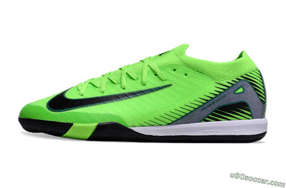 Nike Air Zoom Mercurial Vapor 16 Elite IC Indoor & Futsal Soccer Shoes - Yellow/Black/Silver 2