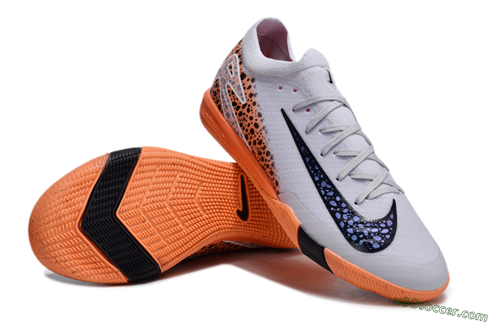 Nike Air Zoom Mercurial Vapor 16 Elite IC Indoor & Futsal Soccer Shoes - White/Black/Leopard 3