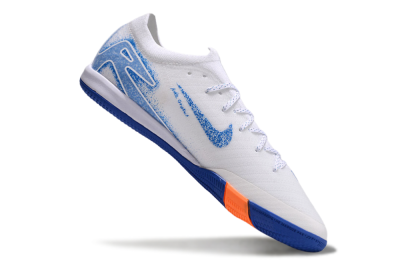 Nike Air Zoom Mercurial Vapor 16 Elite IC Indoor & Futsal Soccer Shoes - White/Blue/Orange