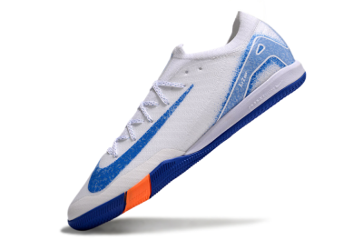 Nike Air Zoom Mercurial Vapor 16 Elite IC Indoor & Futsal Soccer Shoes - White/Blue/Orange
