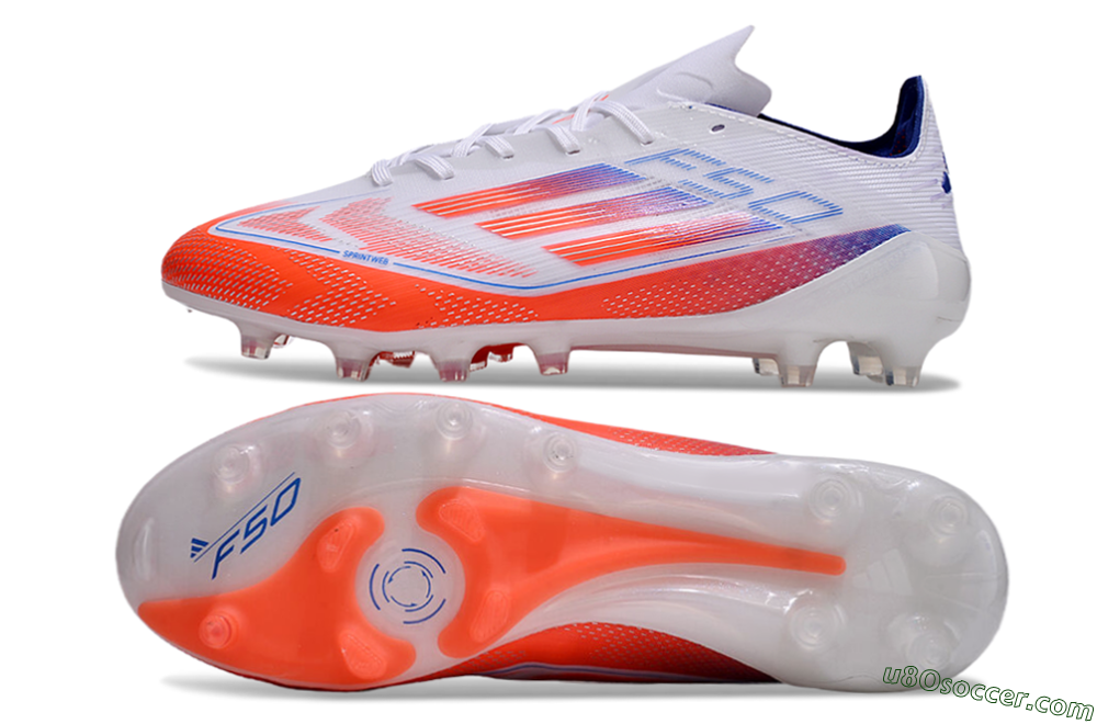 Adidas F50 Elite AG Artificial Grass Soccer Cleats - Red/White/Blue 0