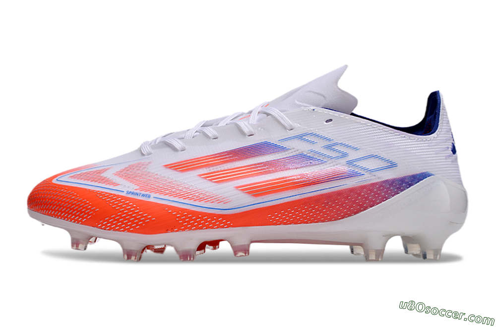 Adidas F50 Elite AG Artificial Grass Soccer Cleats - Red/White/Blue 2
