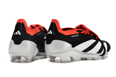 Adidas Predator Elite Foldover Tongue FG Firm Ground Soccer Cleats - Black/White/Red