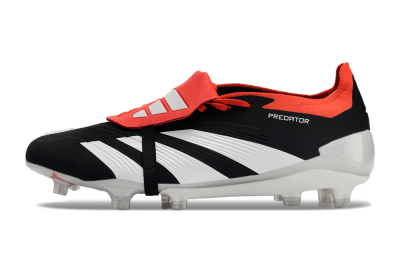 Adidas Predator Elite Foldover Tongue FG Firm Ground Soccer Cleats - Black/White/Red