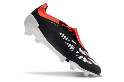 Adidas Predator Elite Foldover Tongue FG Firm Ground Soccer Cleats - Black/White/Red