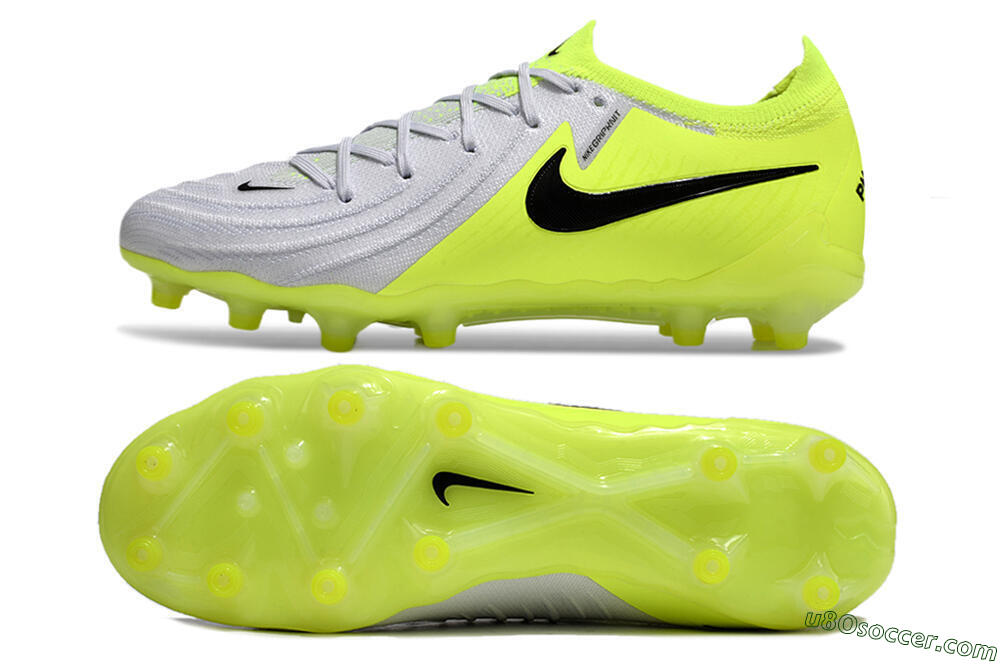 Nike Phantom Luna Elite Artificial Grass Soccer Cleats - Yellow/Grey/Black 7