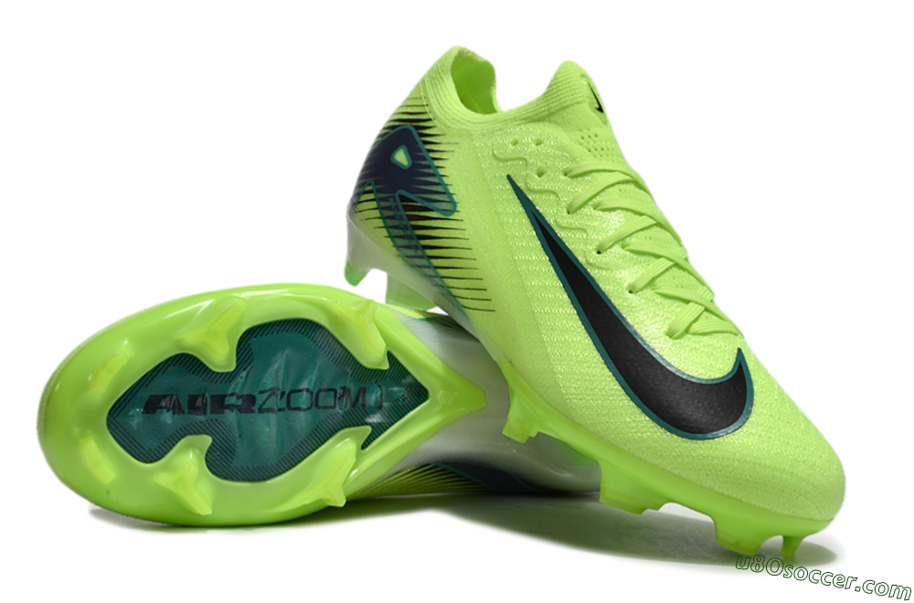 Nike Air Zoom Mercurial Vapor 16 Elite FG Firm Ground Soccer Cleats - Yellow/Green/Blue 3