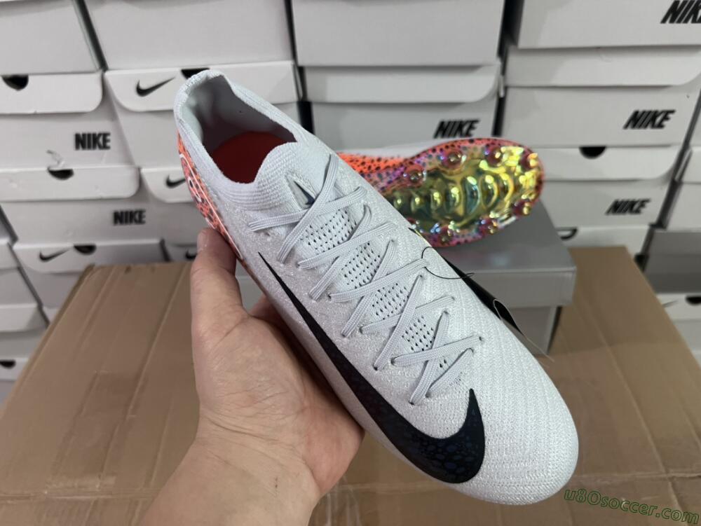 Nike Air Zoom Mercurial Vapor 16 Elite AG Artificial Grass Soccer Cleats - Grey/Black/Brown
