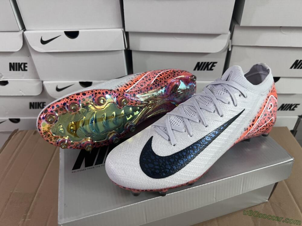 Nike Air Zoom Mercurial Vapor 16 Elite AG Artificial Grass Soccer Cleats - Grey/Black/Brown