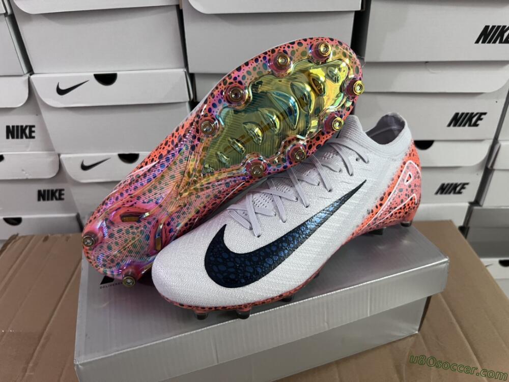 Nike Air Zoom Mercurial Vapor 16 Elite AG Artificial Grass Soccer Cleats - Grey/Black/Brown