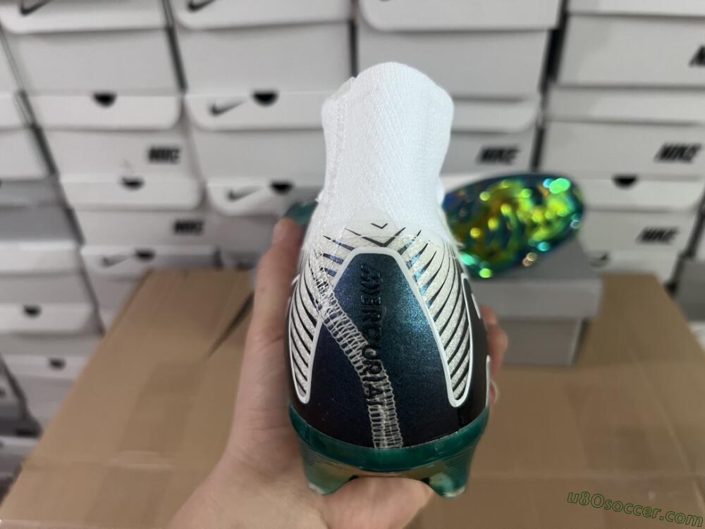 Nike Air Zoom Mercurial Superfly 10 Elite FG Firm Ground Soccer Cleats - White/Blue/Gold