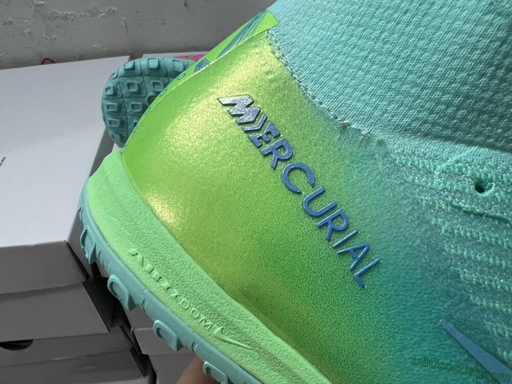 Nike Air Zoom Mercurial Superfly 10 Elite TF Artificial Turf Soccer Shoes - Jade/Pink/Blue