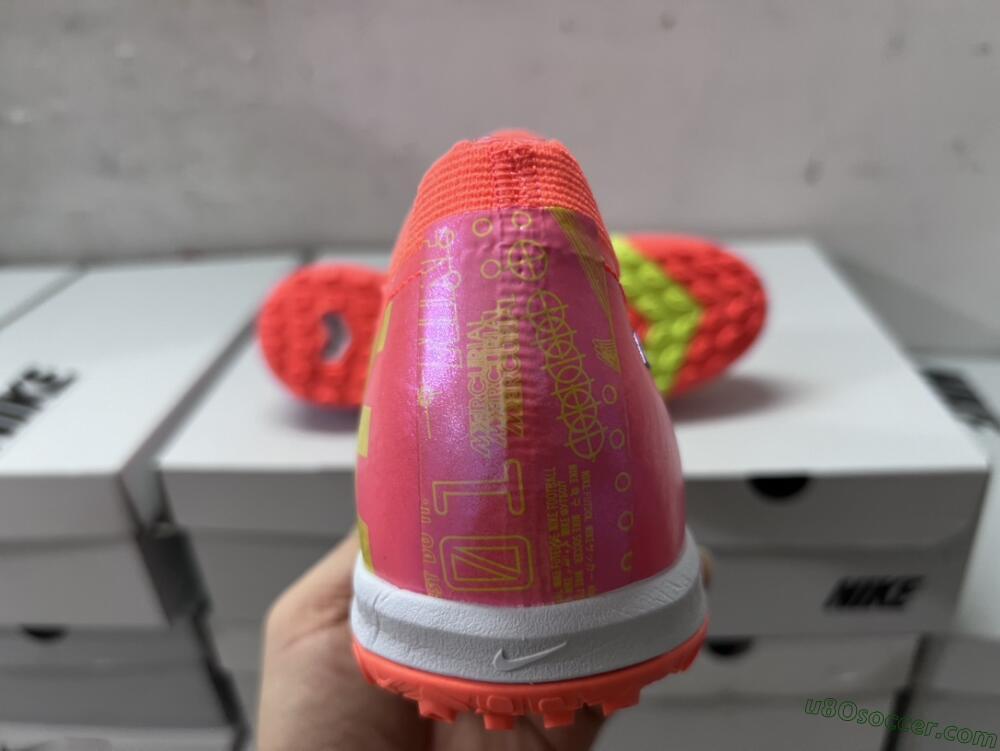 Nike Air Zoom Mercurial Vapor 15 Elite TF Artificial Turf Soccer Shoes - Red/Yellow/White