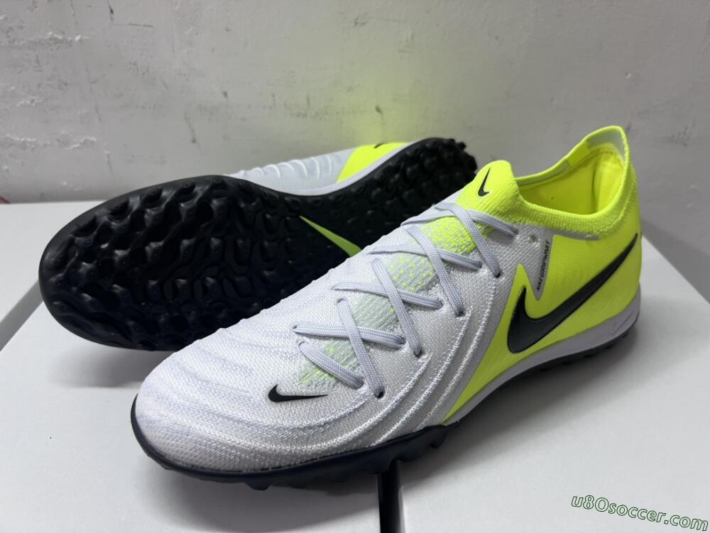 Nike Phantom Luna Elite TF Artificial Turf Soccer Shoes - Grey/Yellow/Black