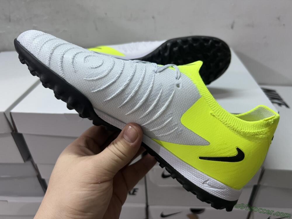 Nike Phantom Luna Elite TF Artificial Turf Soccer Shoes - Grey/Yellow/Black