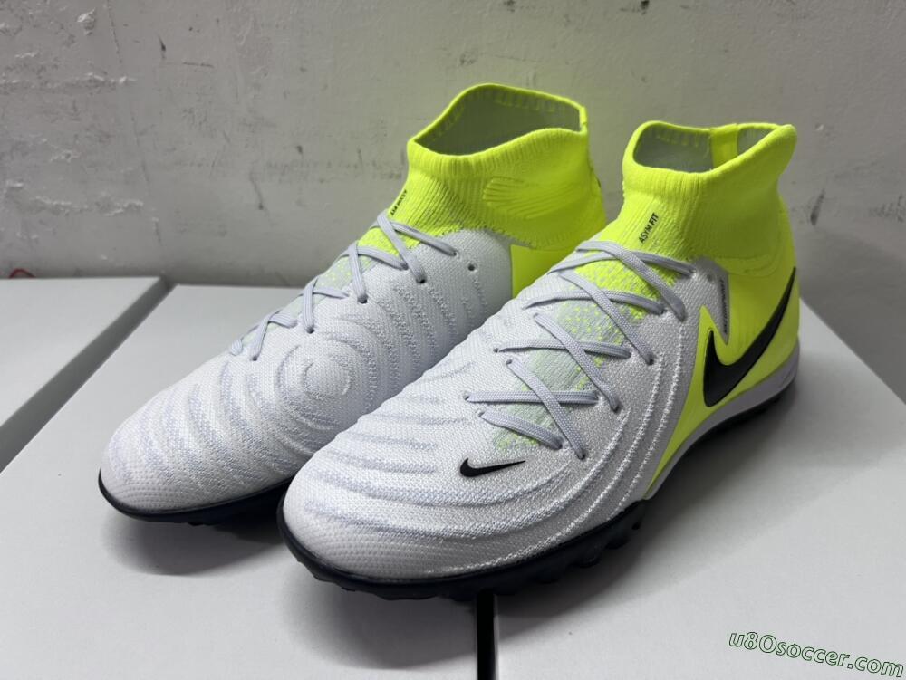 Nike Phantom Luna Elite NU TF Artificial Turf Soccer Shoes - Grey/Yellow/Black