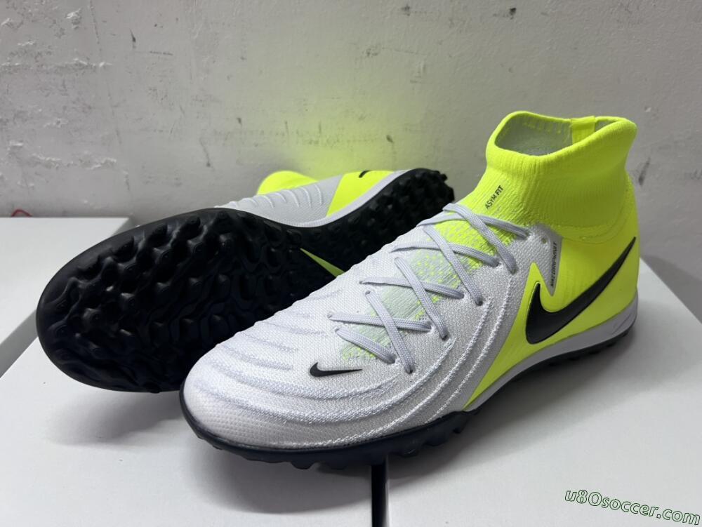Nike Phantom Luna Elite NU TF Artificial Turf Soccer Shoes - Grey/Yellow/Black