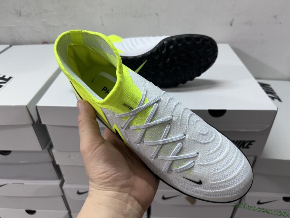 Nike Phantom Luna Elite NU TF Artificial Turf Soccer Shoes - Grey/Yellow/Black