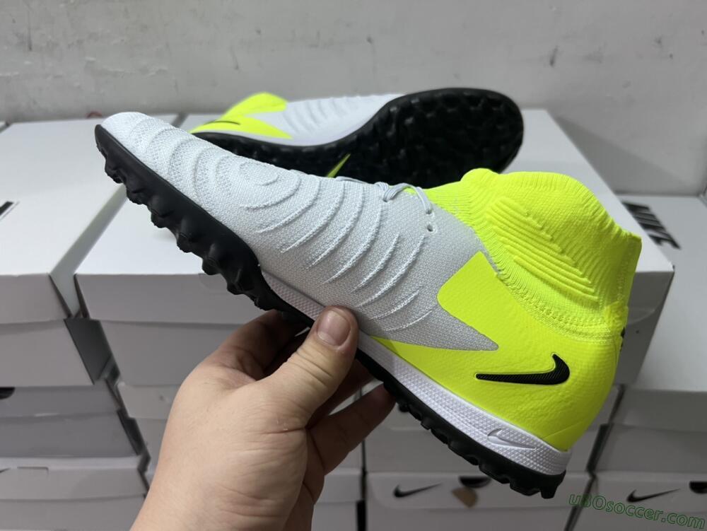 Nike Phantom Luna Elite NU TF Artificial Turf Soccer Shoes - Grey/Yellow/Black