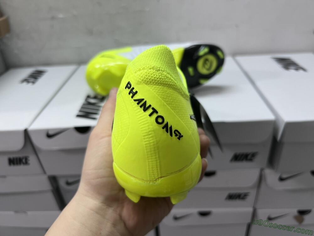 Nike Phantom Luna Elite FG Firm Ground Soccer Cleats - Grey/Yellow/Black