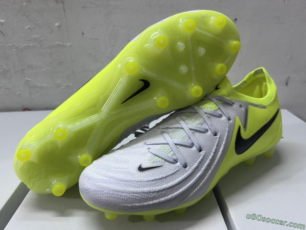 Nike Phantom Luna Elite Artificial Grass Soccer Cleats - Yellow/Grey/Black