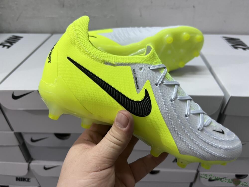 Nike Phantom Luna Elite Artificial Grass Soccer Cleats - Yellow/Grey/Black
